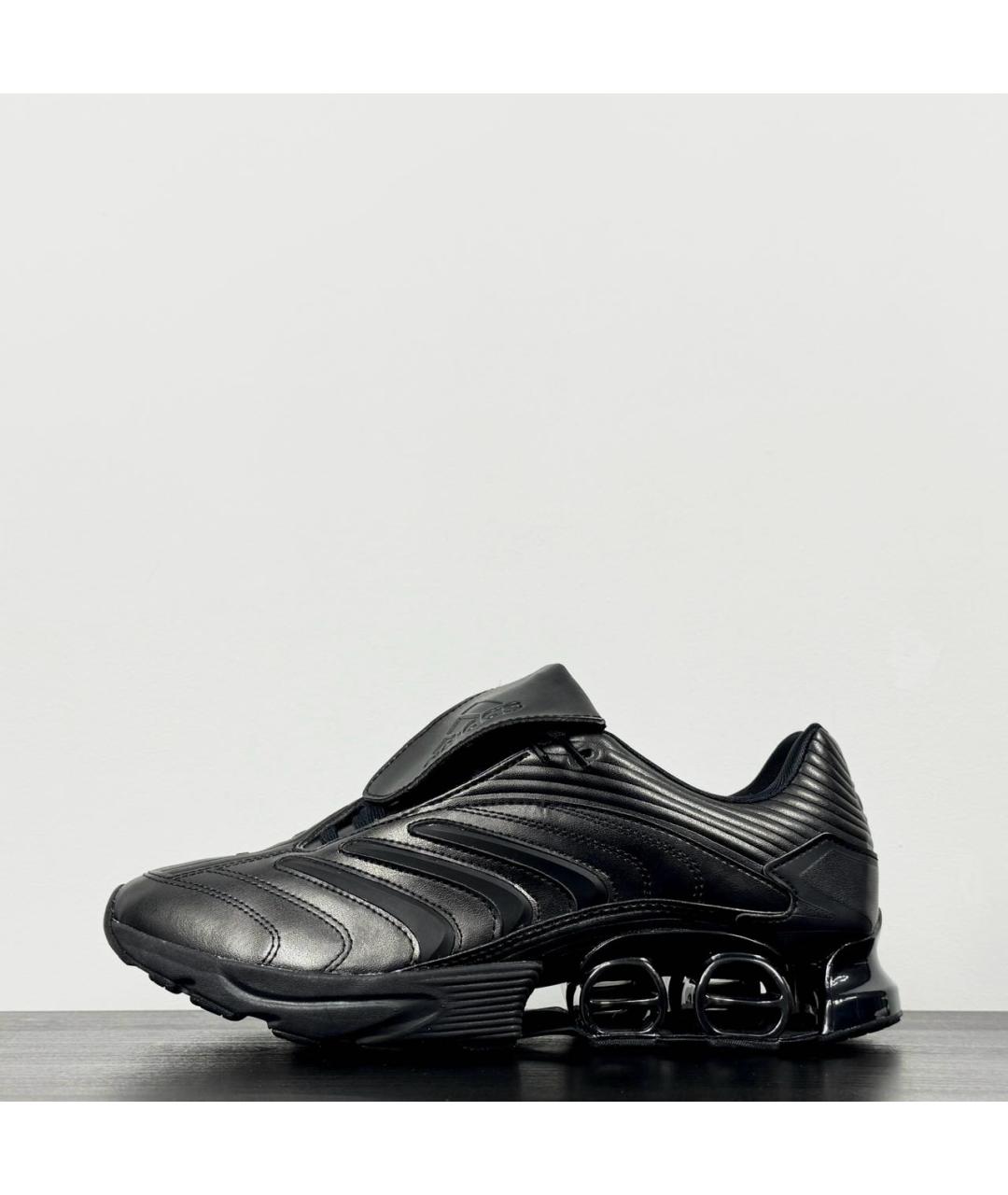 ADIDAS Черные кожаные низкие кроссовки / кеды, фото 9