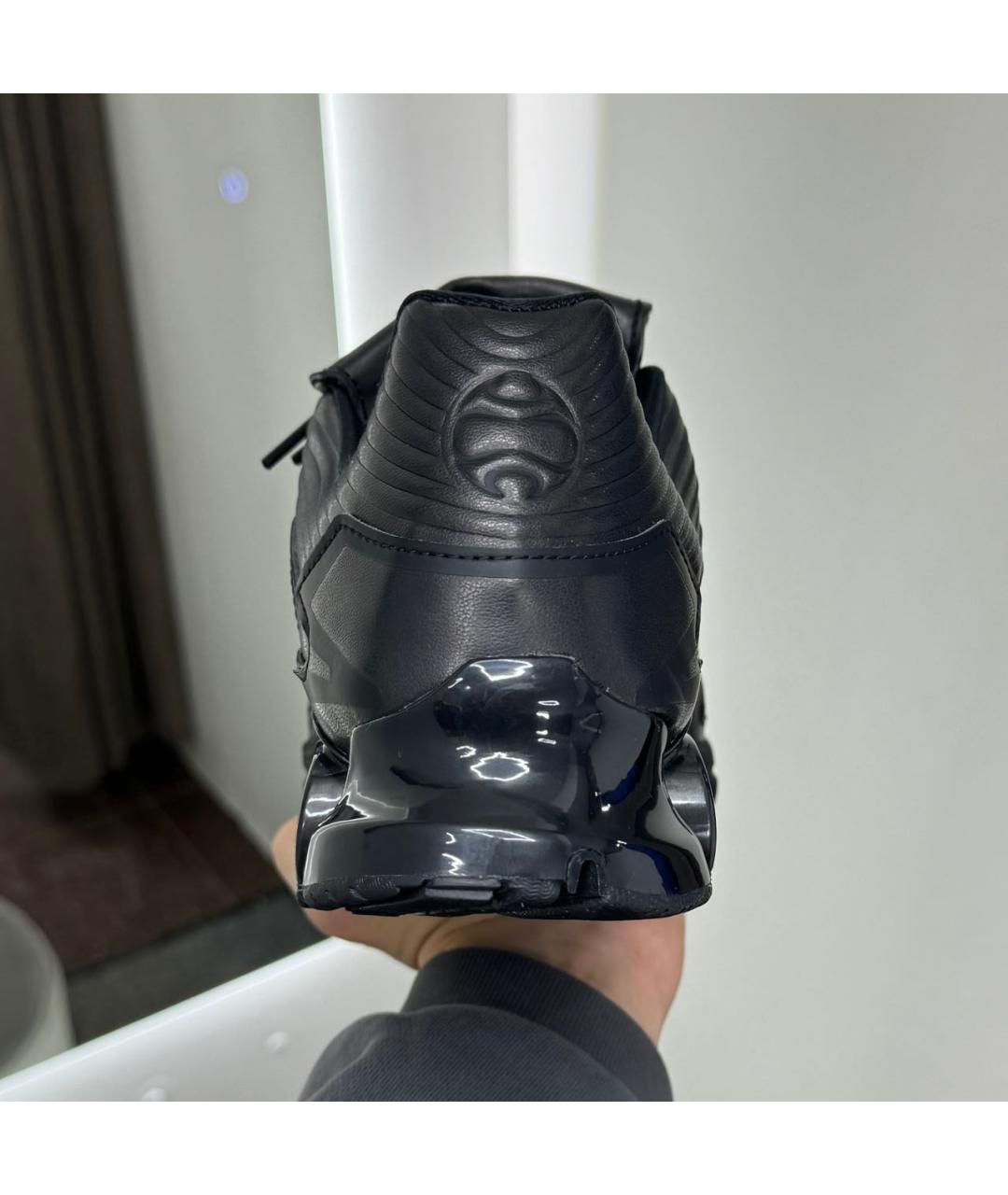 ADIDAS Черные кожаные низкие кроссовки / кеды, фото 6