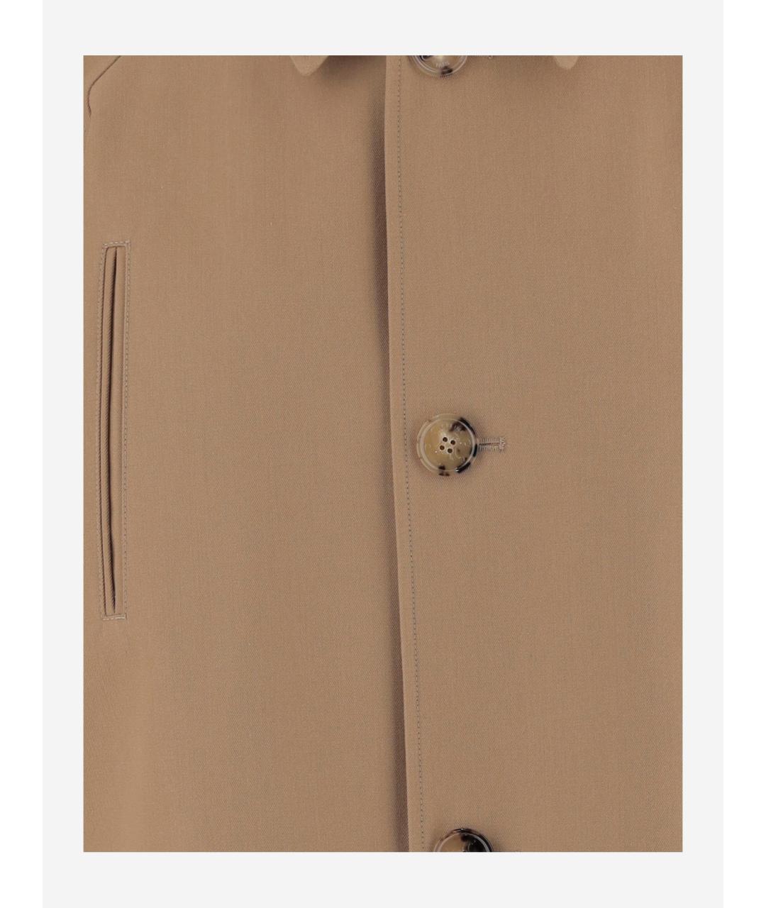 CELINE Бежевый хлопковый тренч/плащ, фото 3