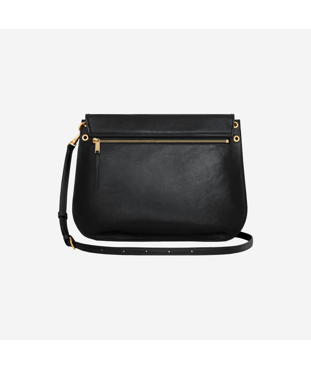 CELINE Черная кожаная сумка через плечо, фото 3