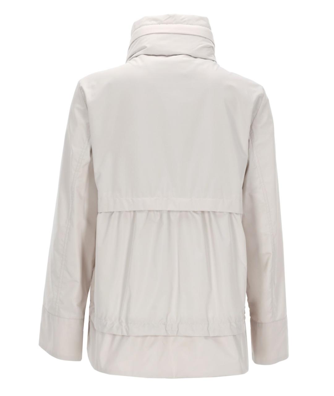 MOORER Белая полиэстеровая куртка, фото 2