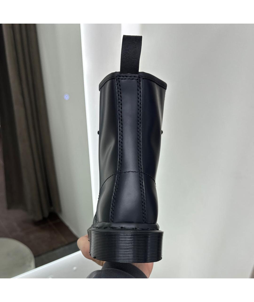 DR. MARTENS Черные кожаные ботинки, фото 6