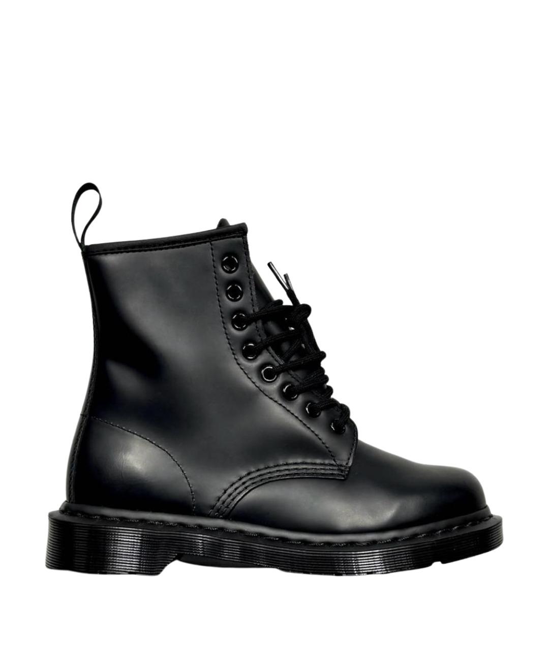DR. MARTENS Черные кожаные ботинки, фото 1