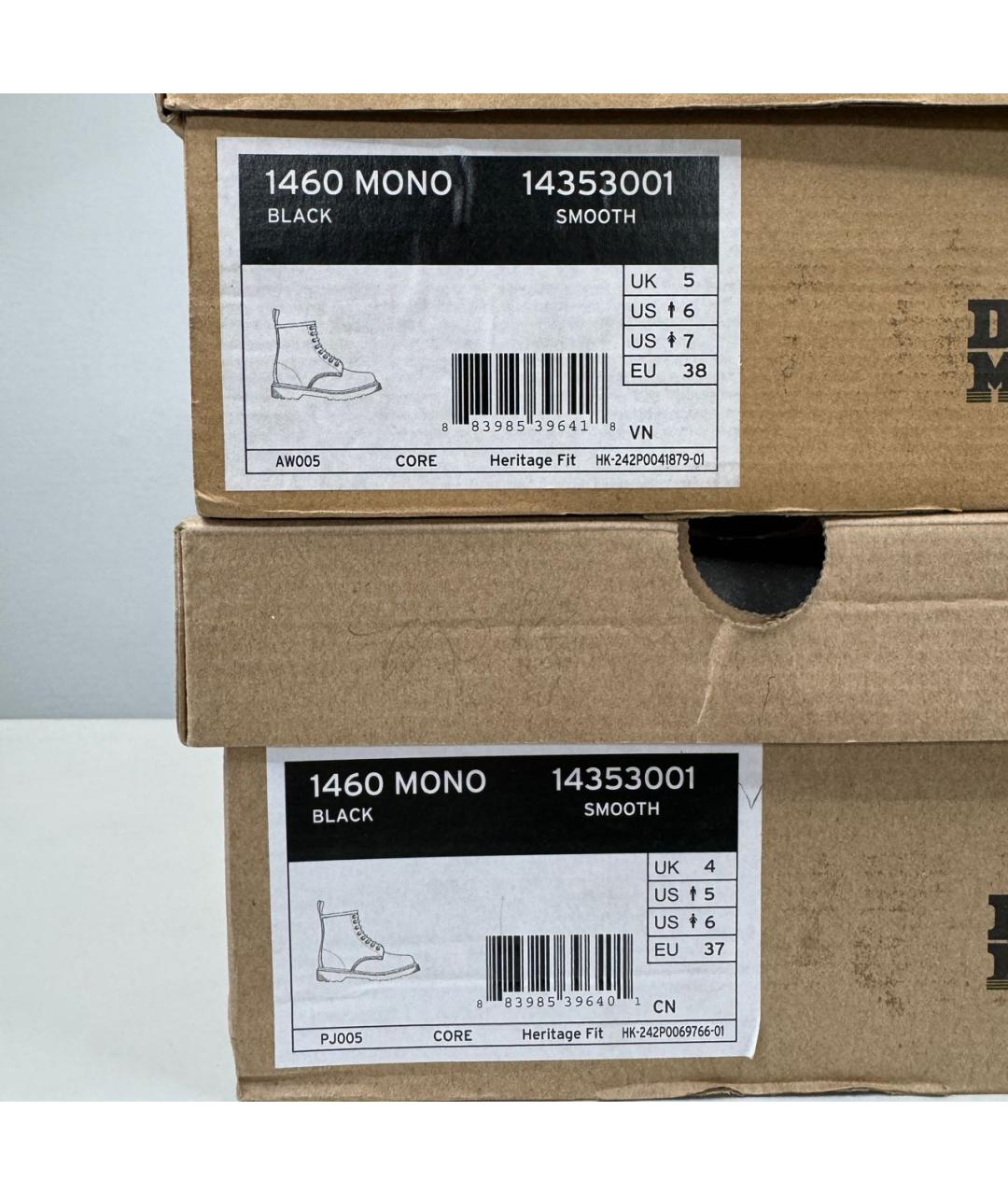 DR. MARTENS Черные кожаные ботинки, фото 8