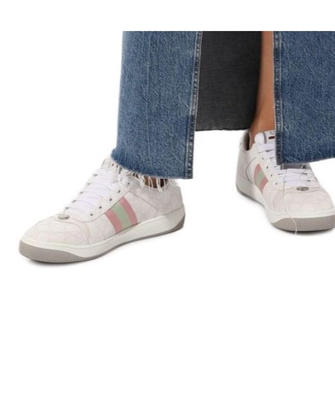 GUCCI Белые кеды, фото 4