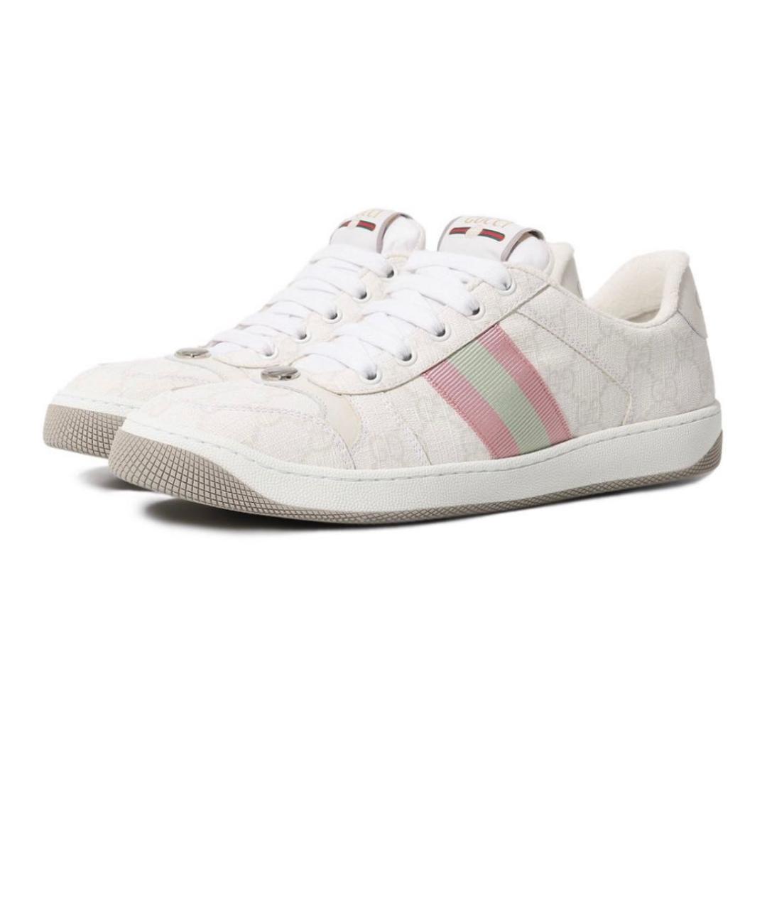 GUCCI Белые кеды, фото 5