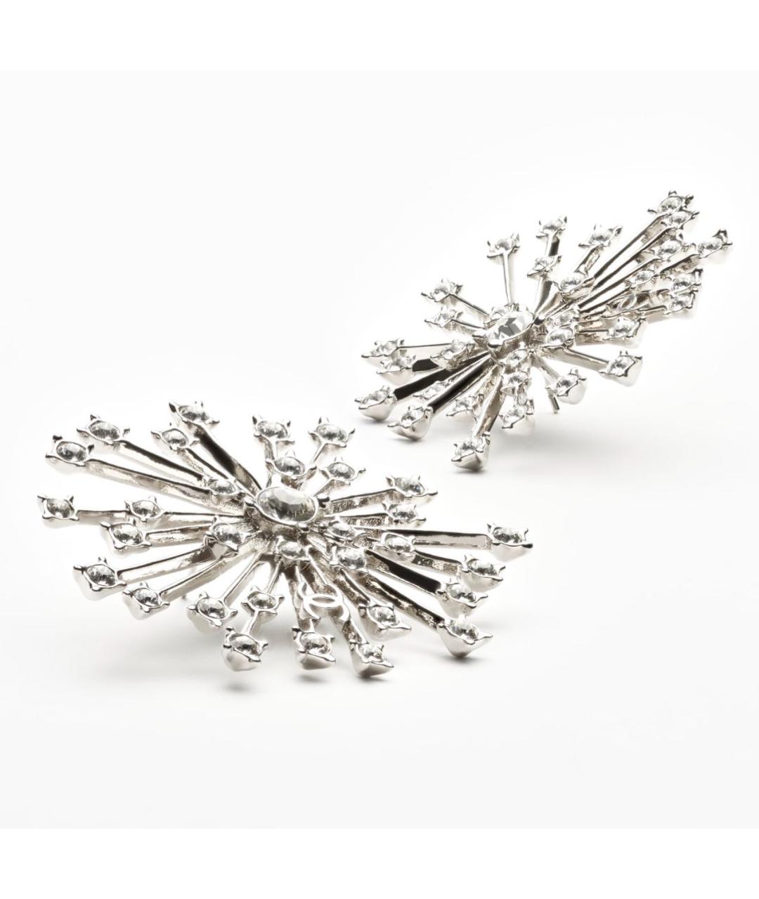 CHANEL Серебряные металлические серьги, фото 2
