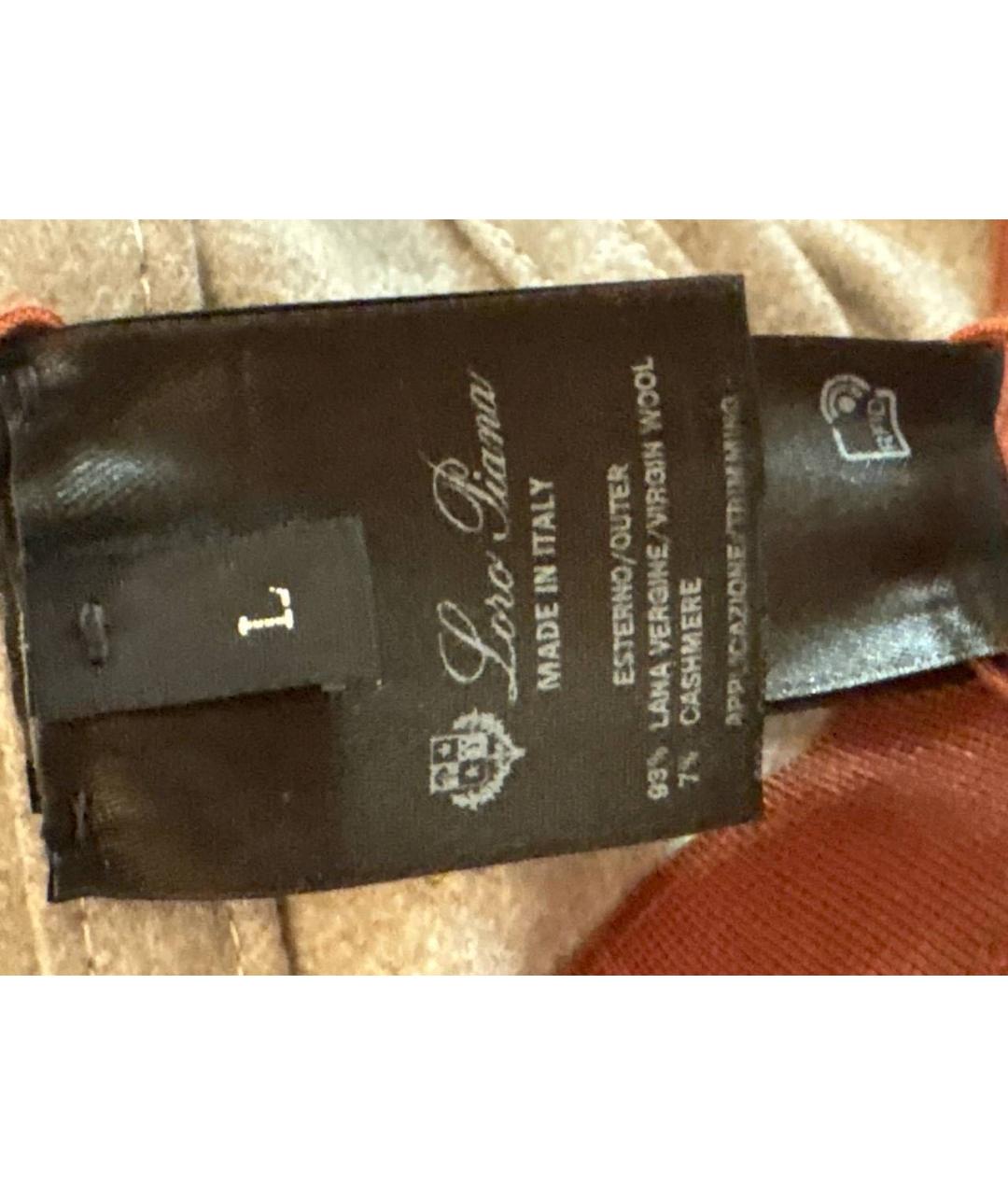 LORO PIANA Бежевая шерстяная кепка/бейсболка, фото 6