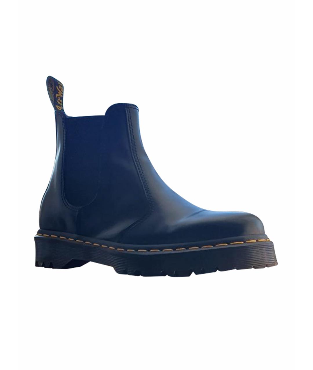 DR. MARTENS Черные кожаные ботинки, фото 1