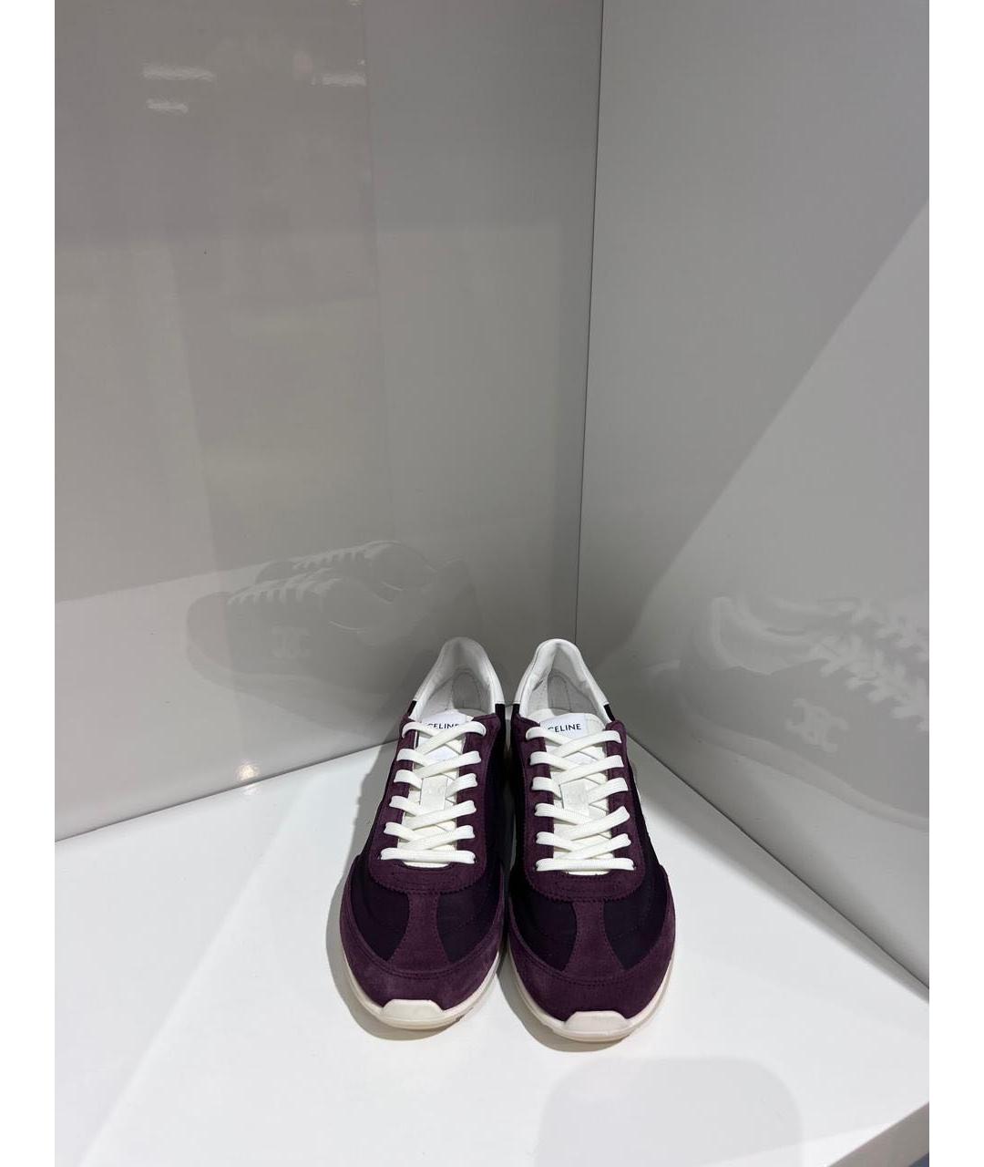 CELINE Фиолетовые текстильные кроссовки, фото 3