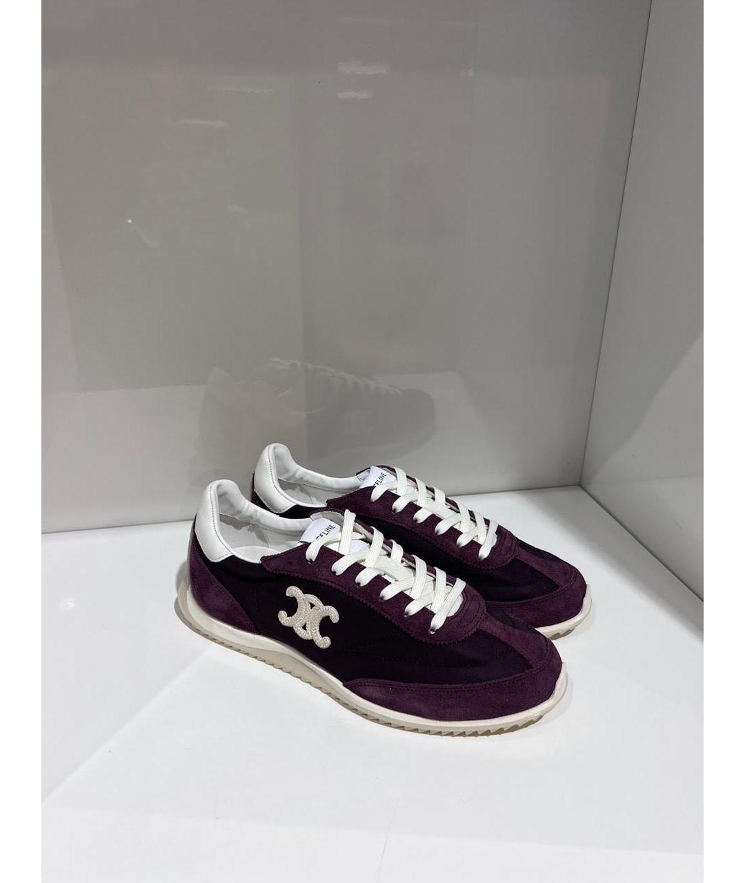 CELINE Фиолетовые текстильные кроссовки, фото 2