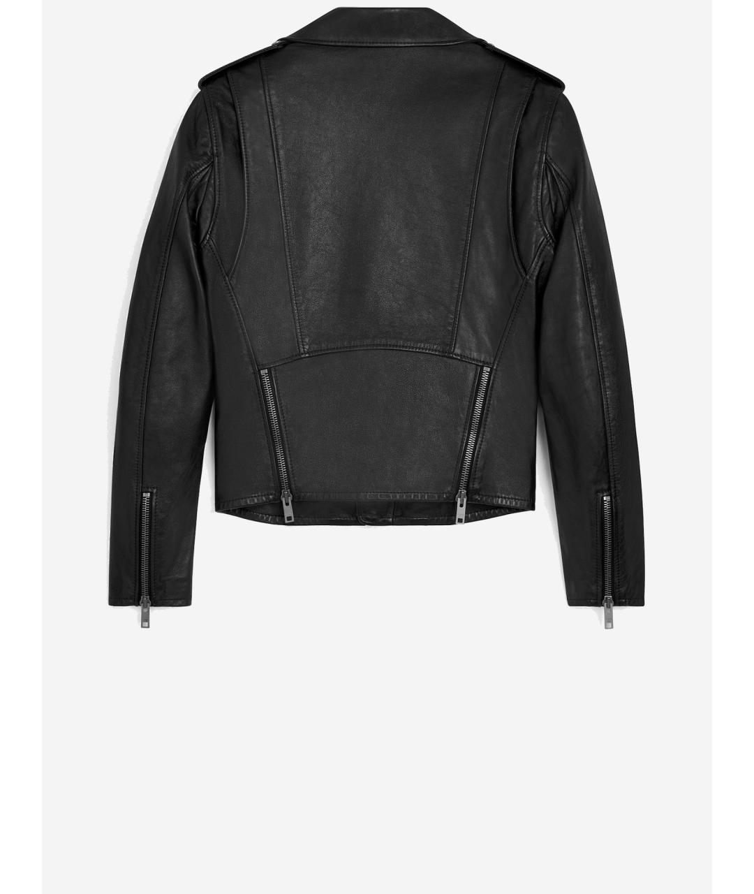 CELINE Черная кожаная куртка, фото 2