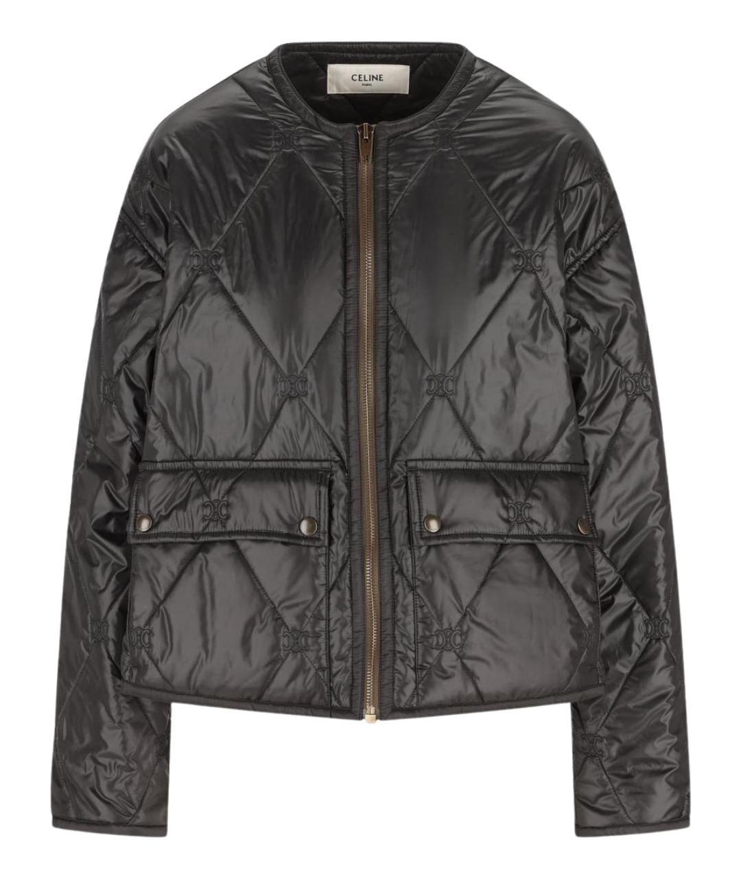 CELINE Черная полиамидовая куртка, фото 1