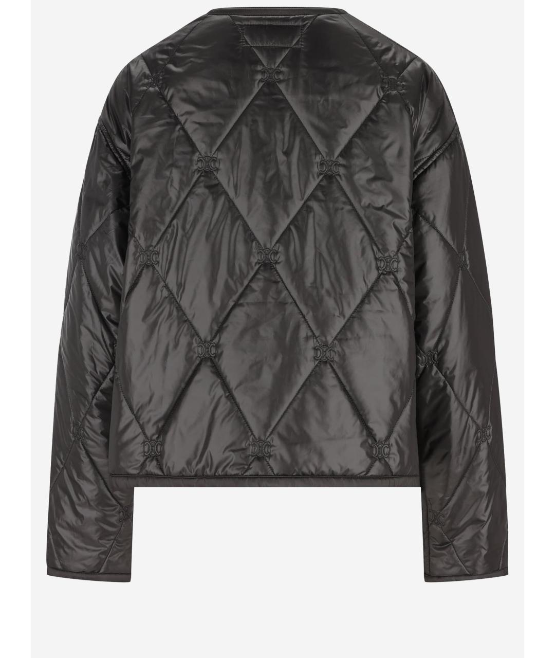 CELINE Черная полиамидовая куртка, фото 2