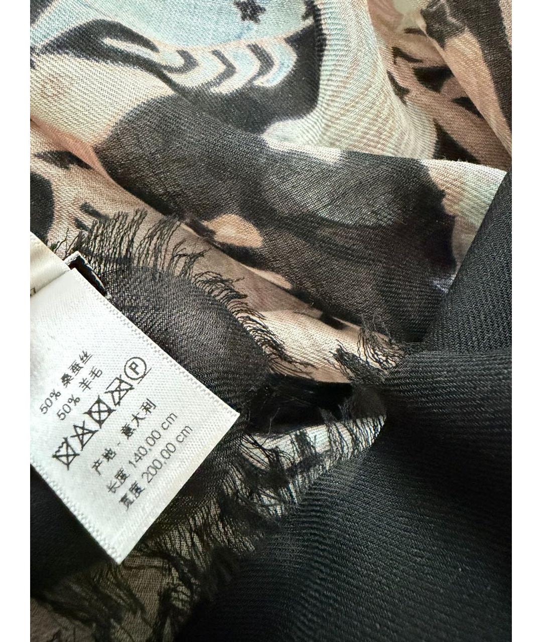 CHRISTIAN DIOR Мульти шерстяной платок, фото 3