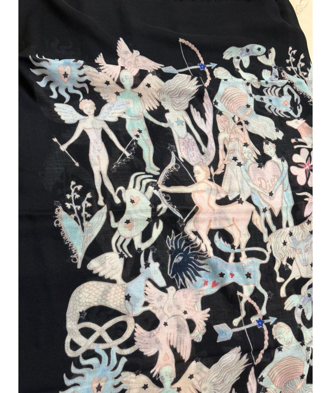 CHRISTIAN DIOR Мульти шерстяной платок, фото 5