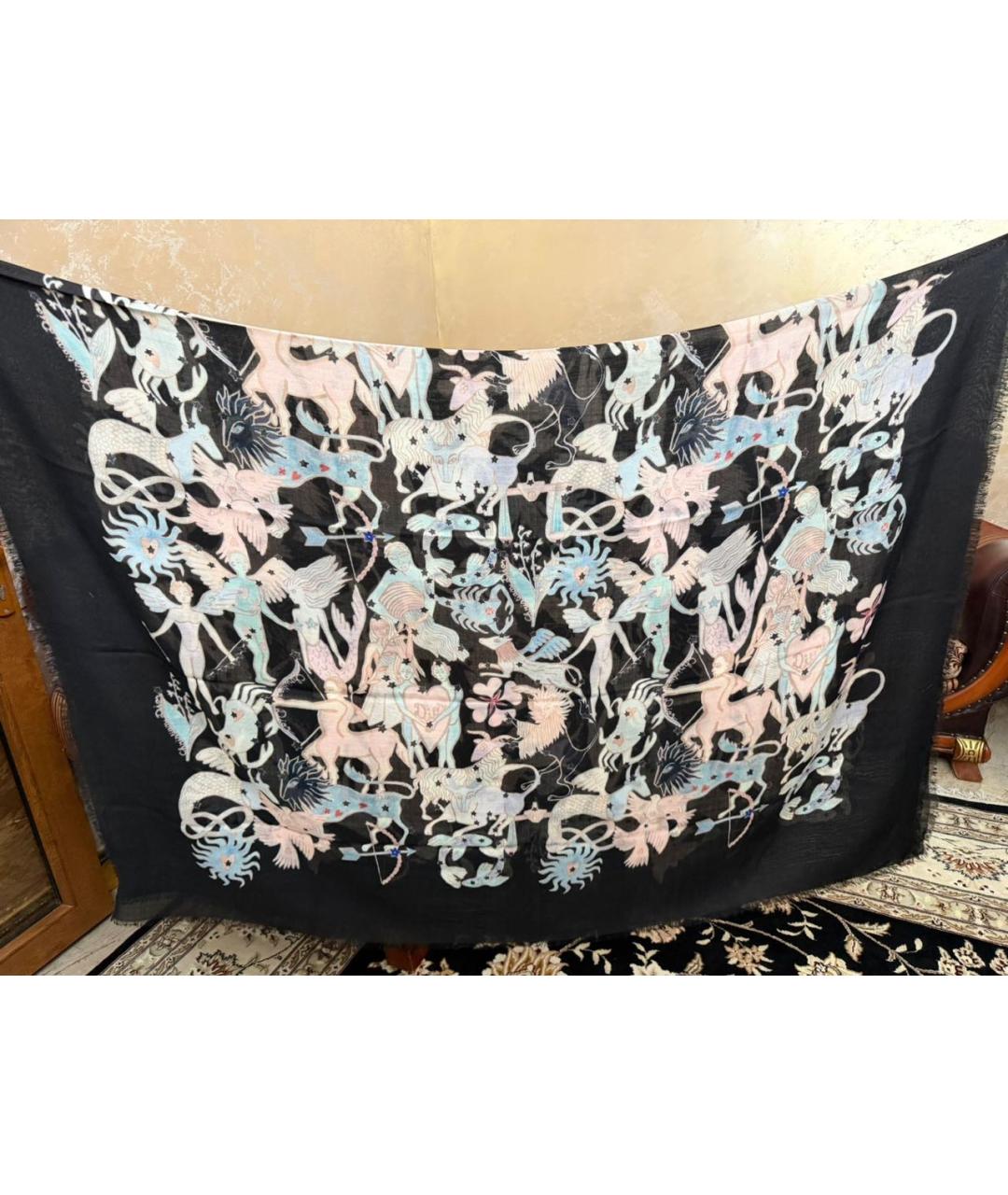 CHRISTIAN DIOR Мульти шерстяной платок, фото 6