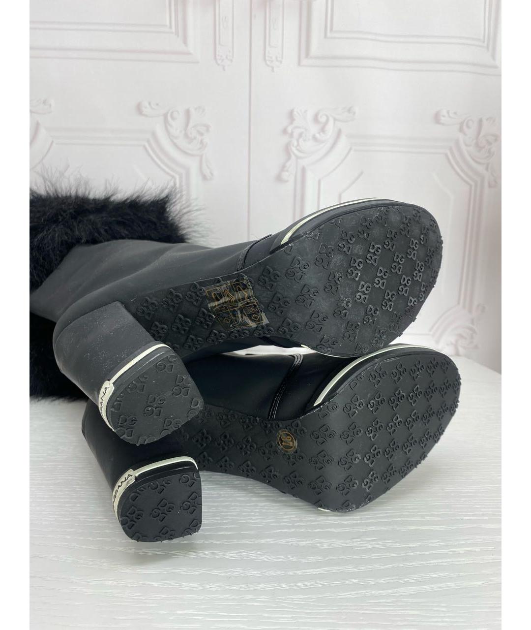 DOLCE&GABBANA Черные сапоги, фото 7