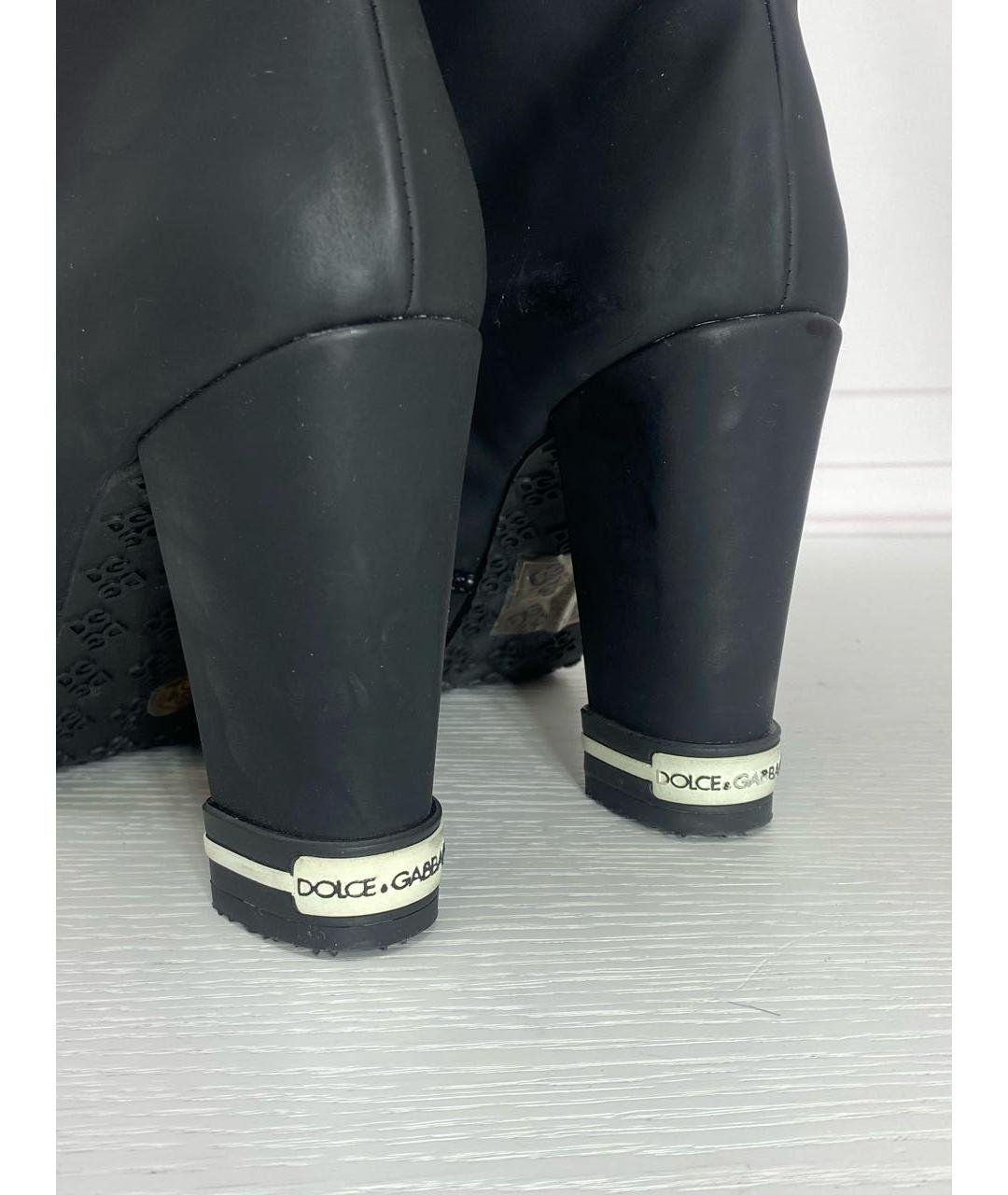 DOLCE&GABBANA Черные сапоги, фото 4