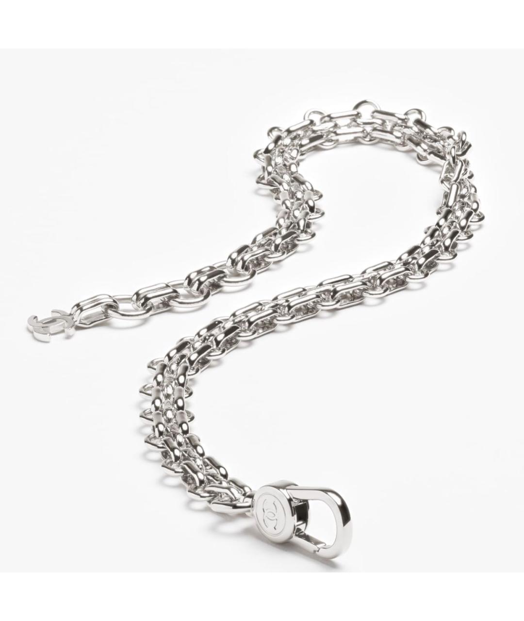 CHANEL Серебрянный металлический чокер, фото 2