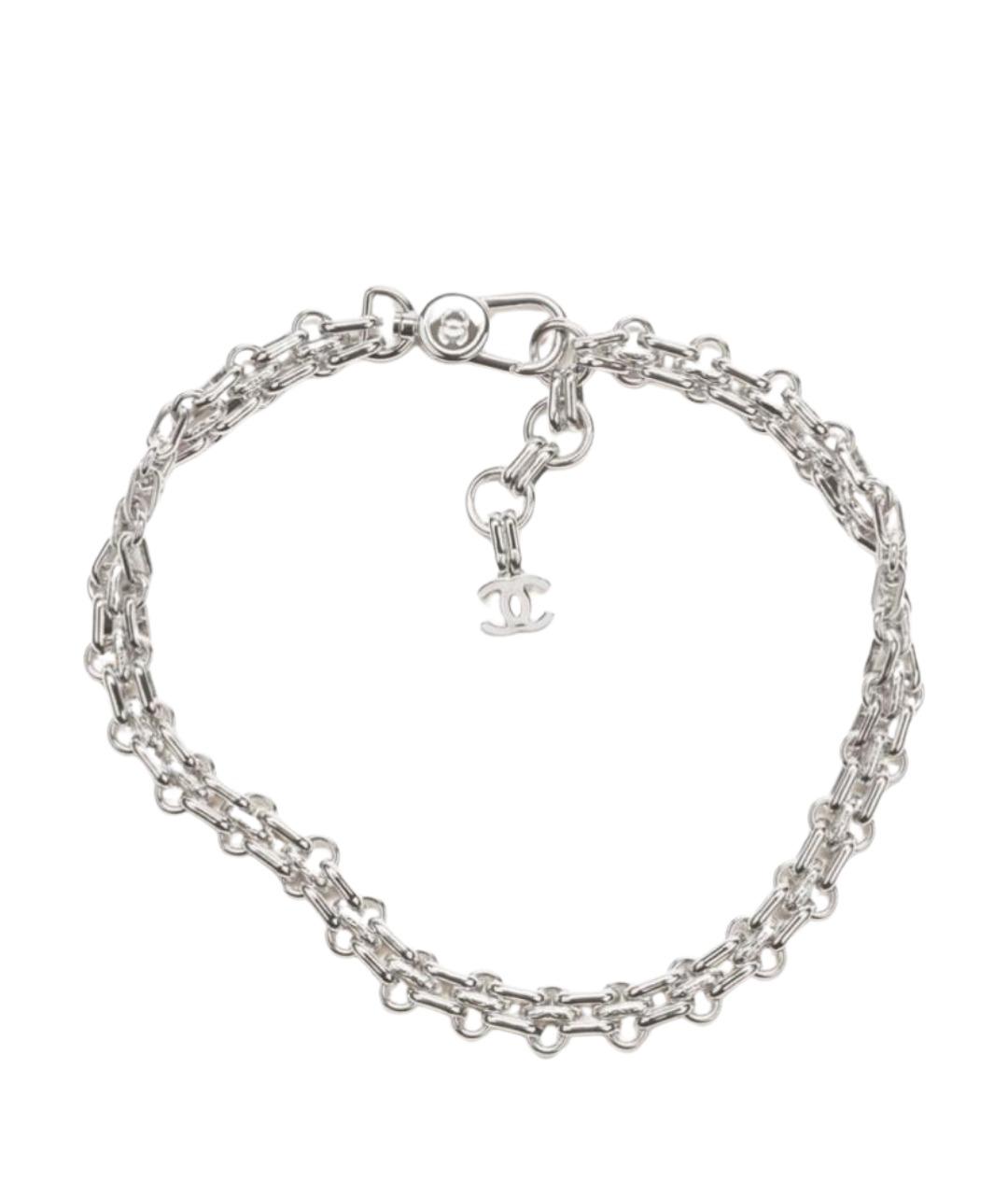 CHANEL Серебрянный металлический чокер, фото 1