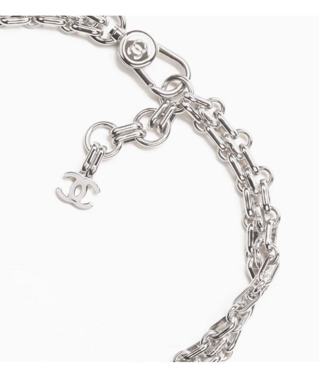 CHANEL Серебрянный металлический чокер, фото 3