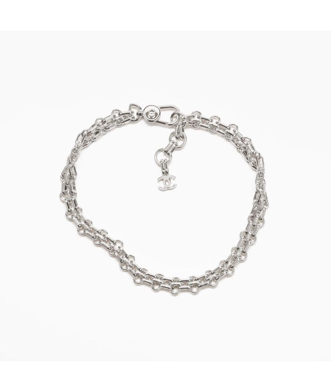 CHANEL Серебрянный металлический чокер, фото 4