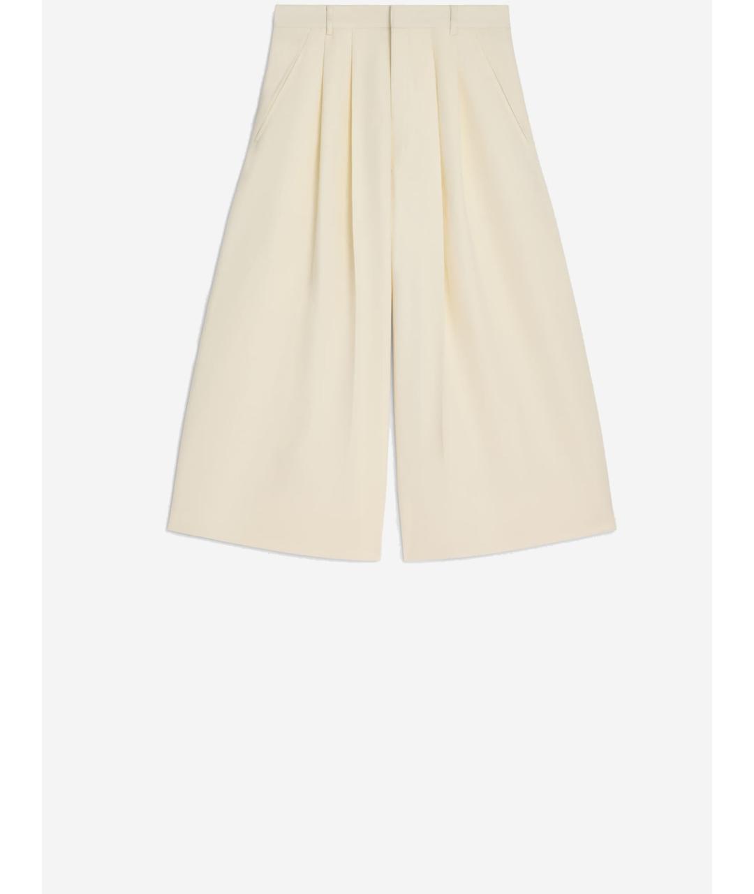 CELINE Бежевые шерстяные шорты, фото 3