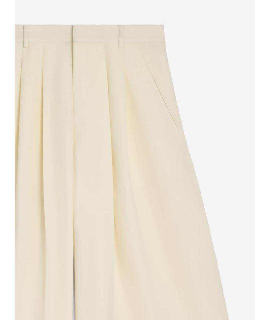 CELINE Бежевые шерстяные шорты, фото 2