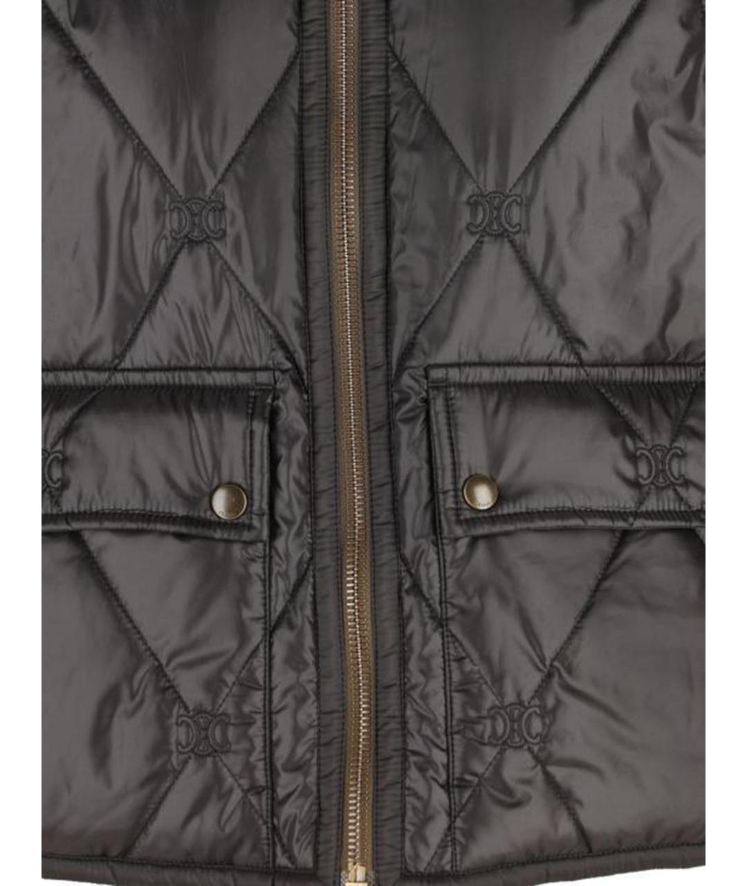 CELINE Хаки полиамидовая куртка, фото 3