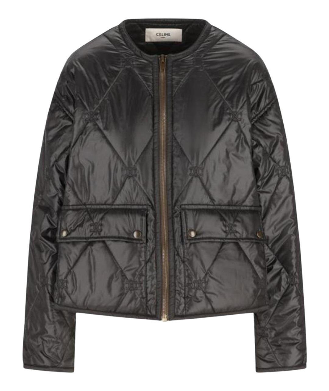 CELINE Хаки полиамидовая куртка, фото 1