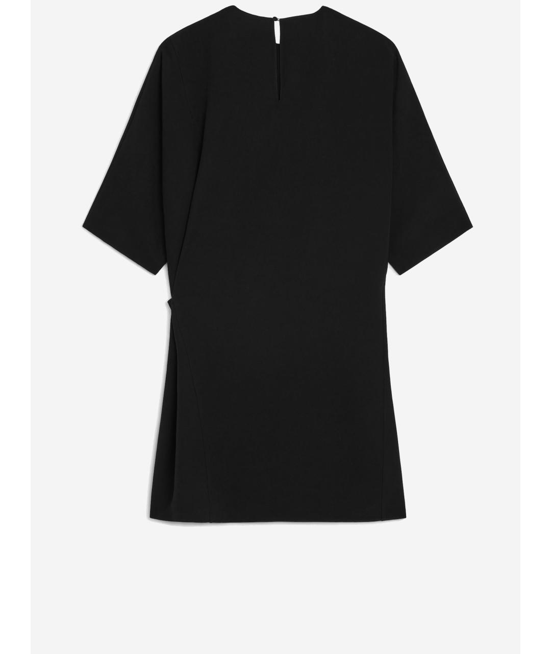 CELINE Черное вискозное повседневное платье, фото 2
