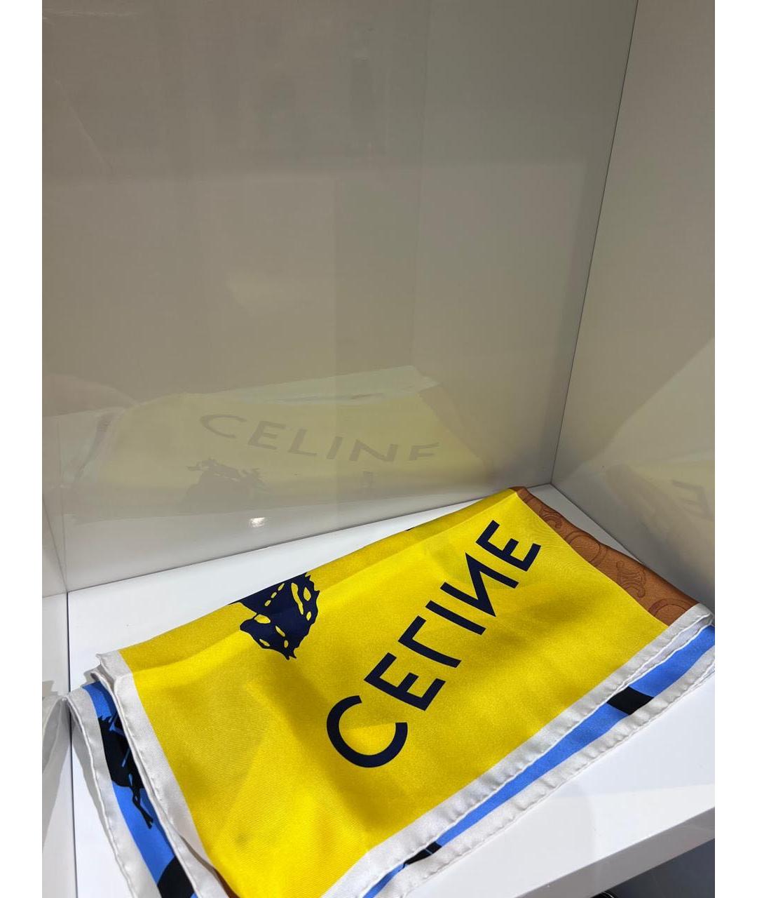 CELINE Мульти шелковый платок, фото 2