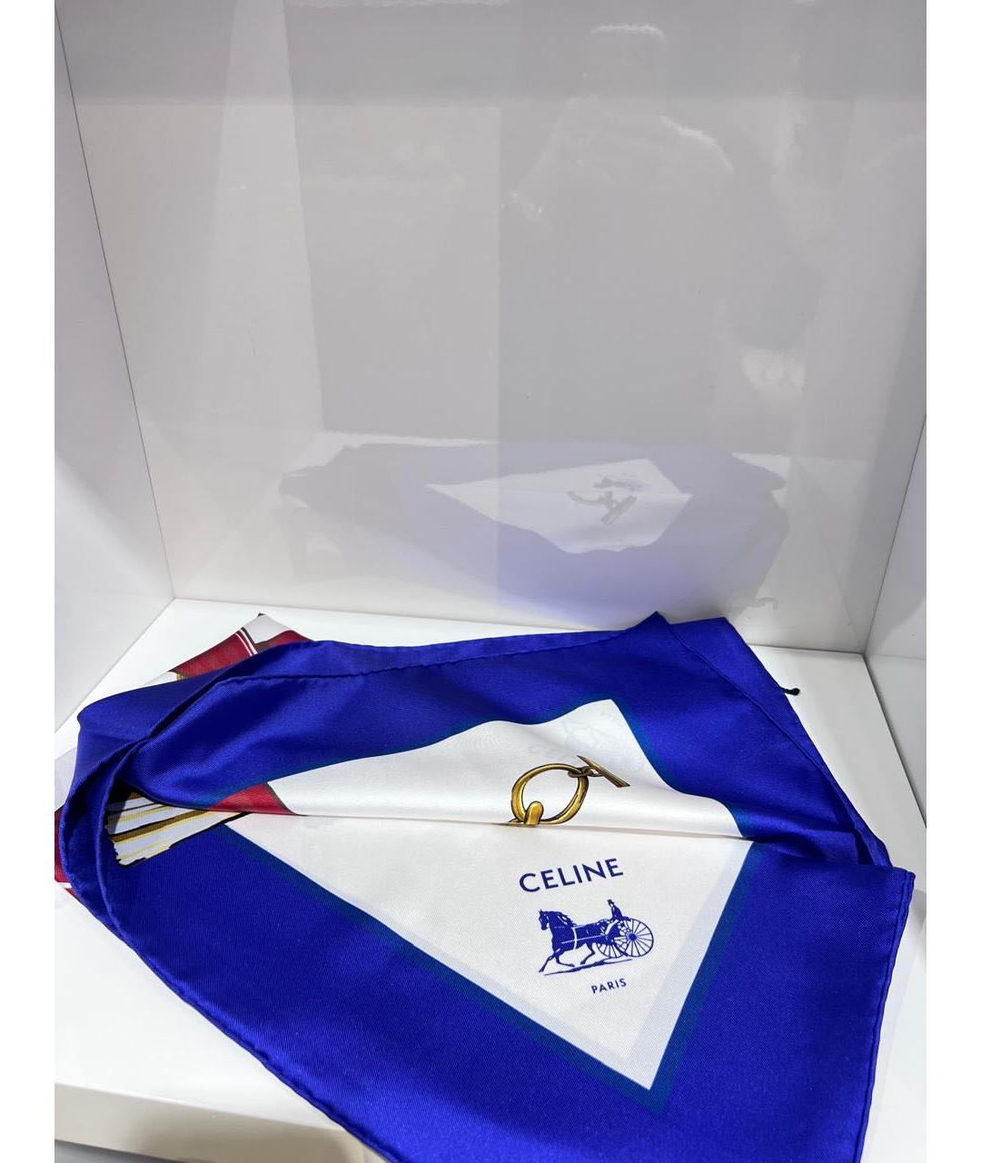 CELINE Мульти шелковый платок, фото 3