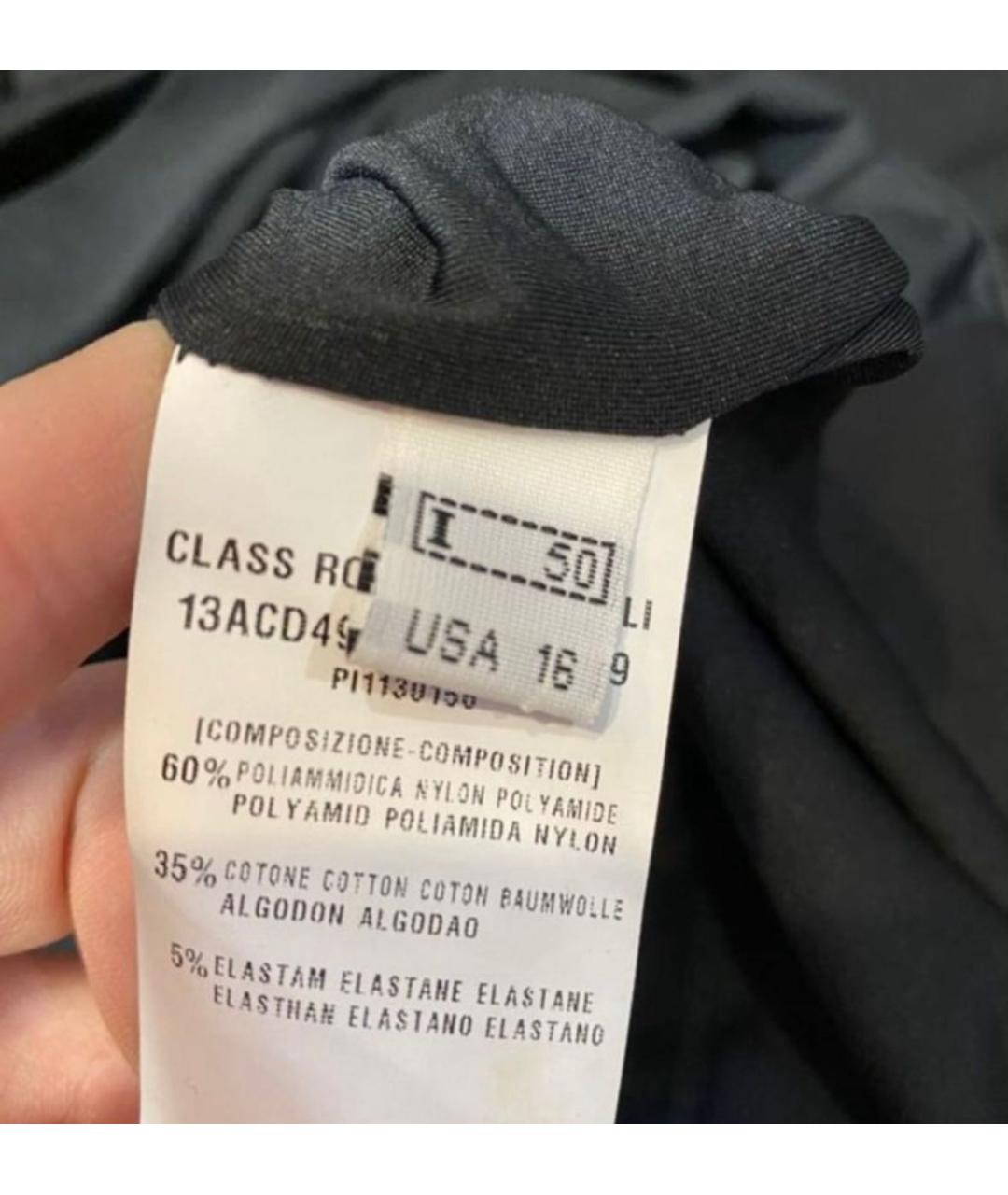 ROBERTO CAVALLI Черное хлопковое повседневное платье, фото 6