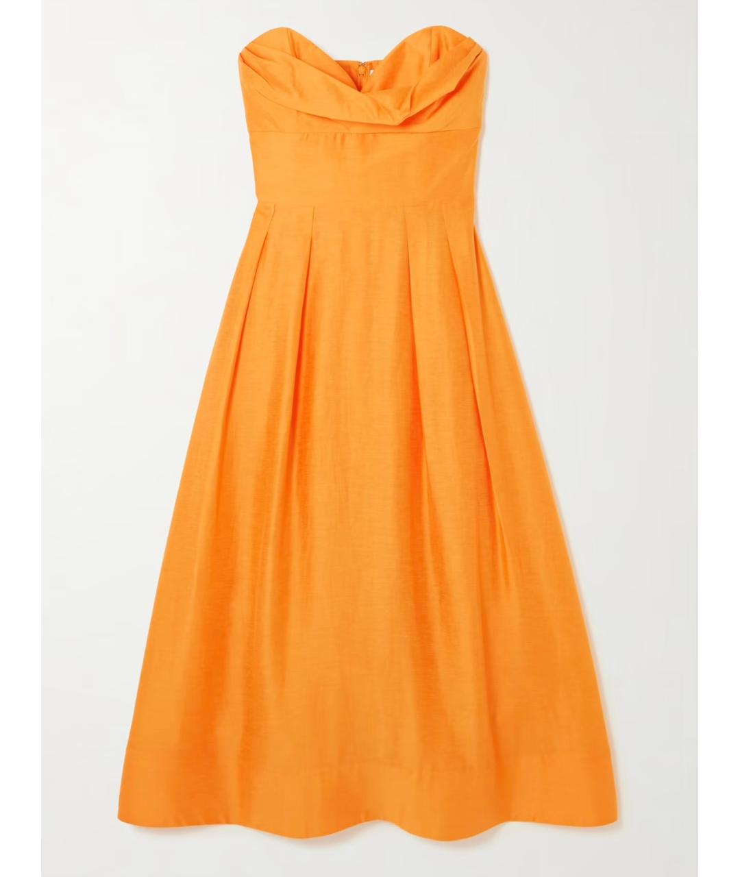 REBECCA VALLANCE Оранжевое коктейльное платье, фото 4