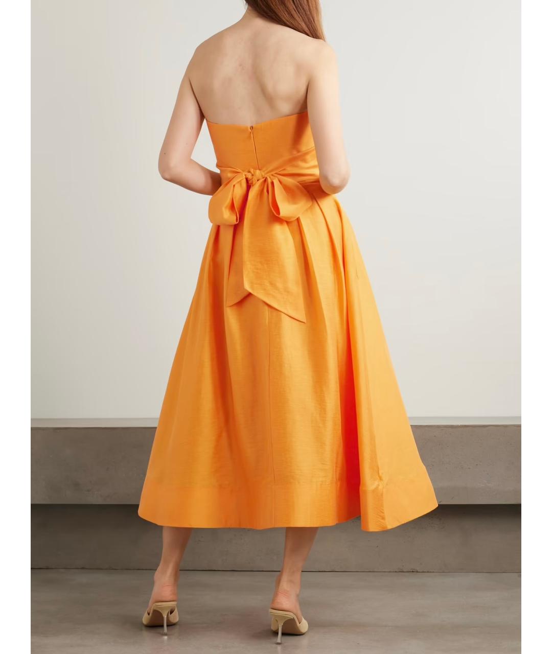 REBECCA VALLANCE Оранжевое коктейльное платье, фото 3