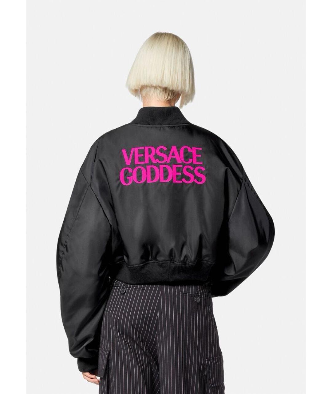 VERSACE Черная куртка, фото 2