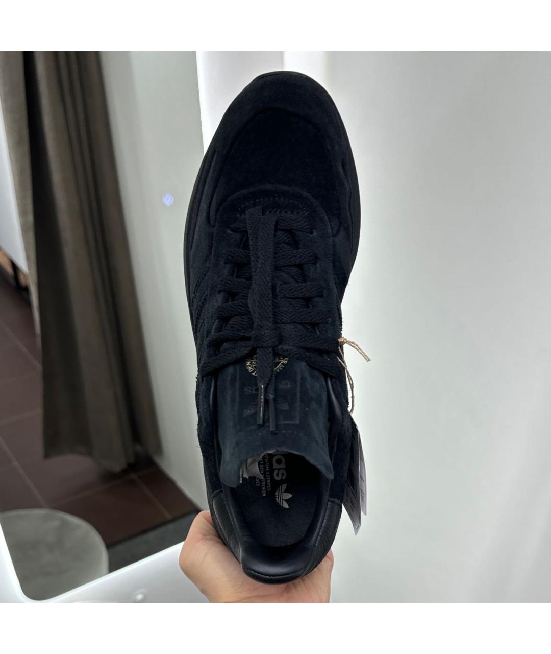 ADIDAS Черные замшевые низкие кроссовки / кеды, фото 3