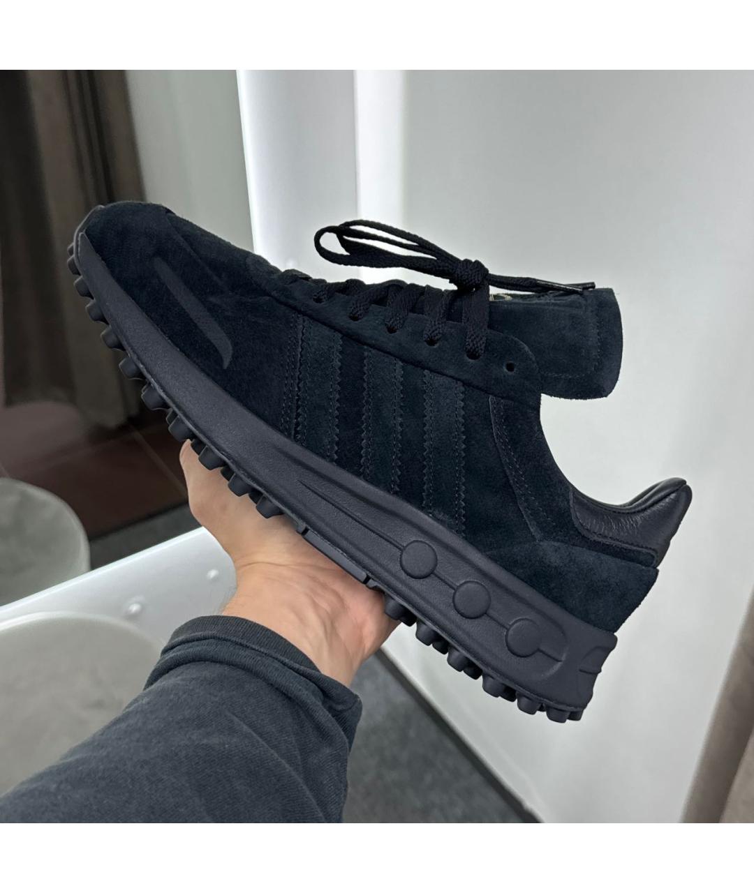 ADIDAS Черные замшевые низкие кроссовки / кеды, фото 2