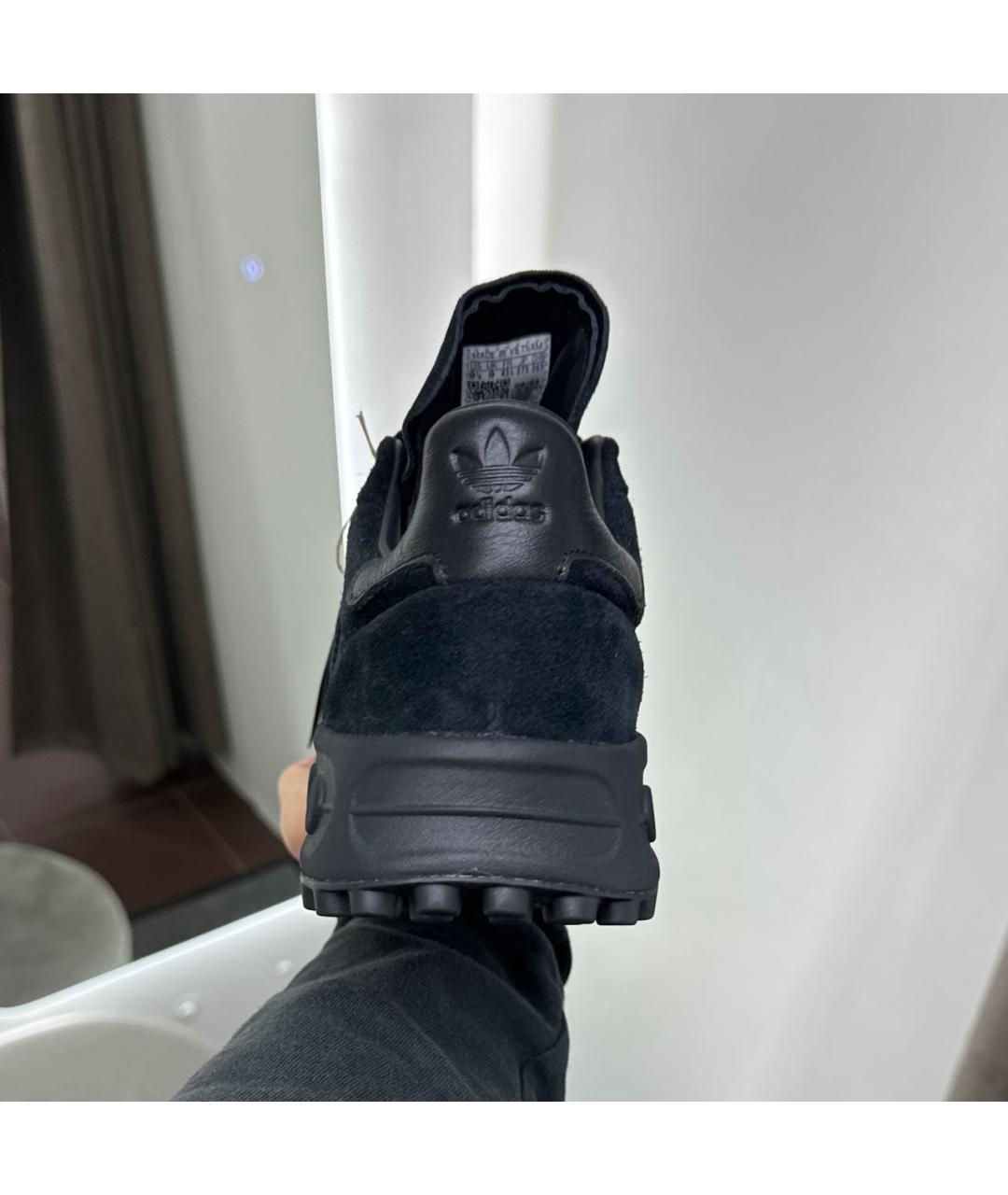 ADIDAS Черные замшевые низкие кроссовки / кеды, фото 6