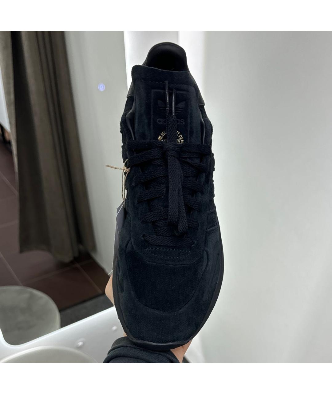 ADIDAS Черные замшевые низкие кроссовки / кеды, фото 4