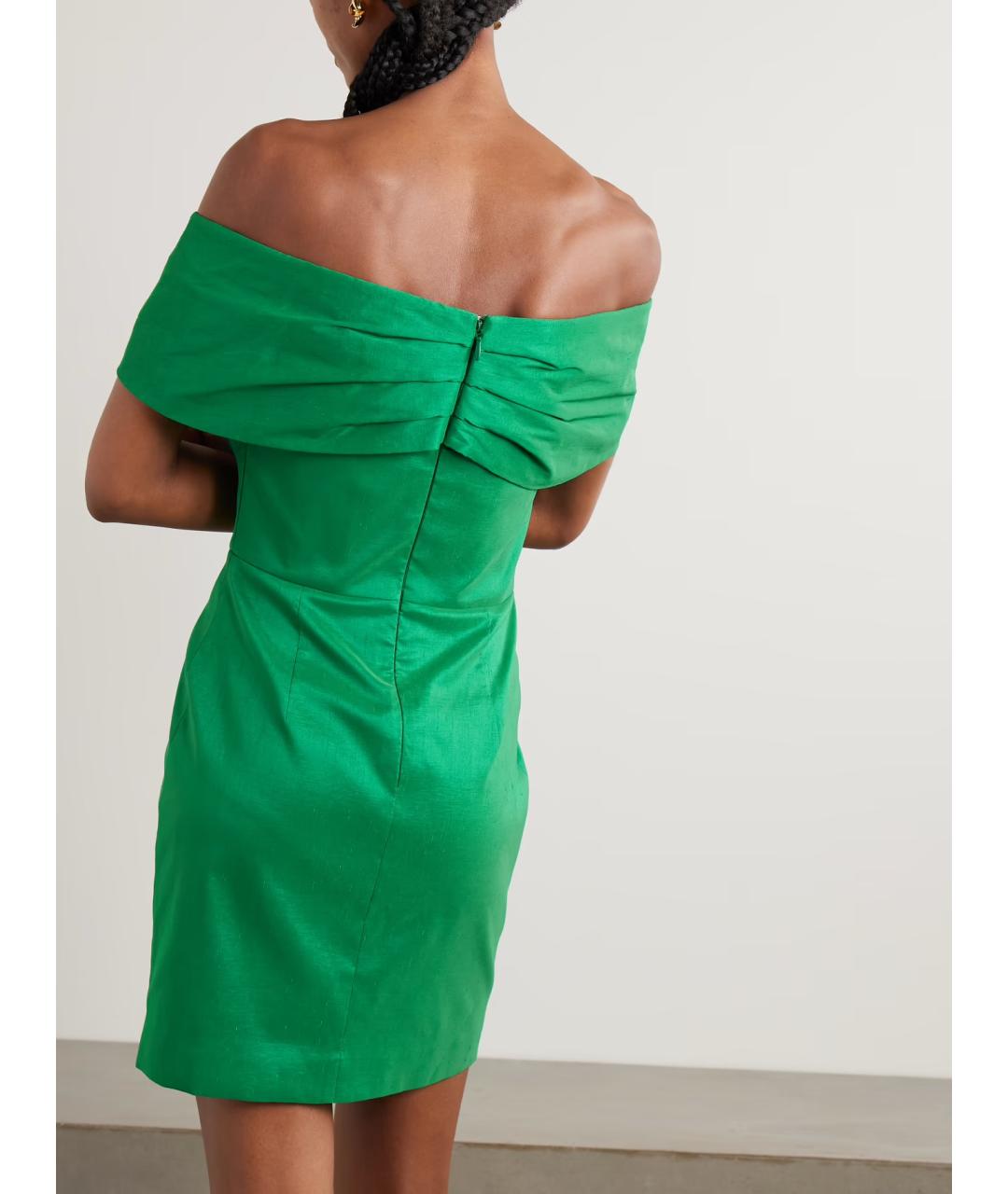 REBECCA VALLANCE Зеленые полиэстеровое коктейльное платье, фото 3