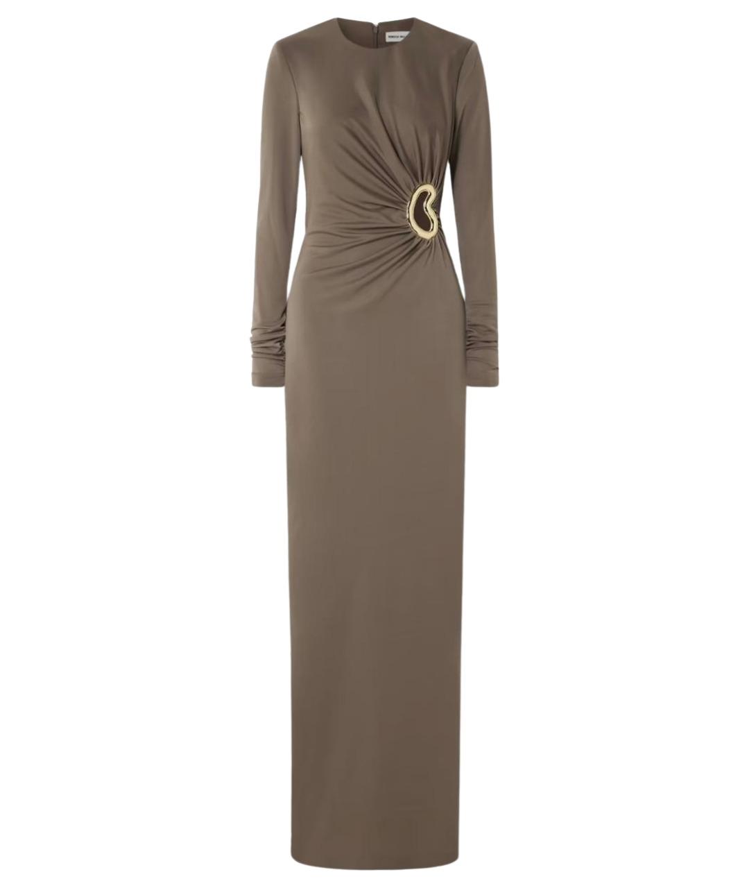 REBECCA VALLANCE Коричневое полиэстеровое коктейльное платье, фото 1