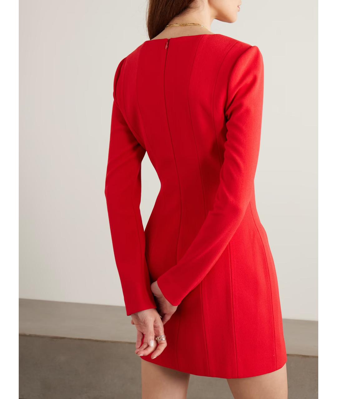 REBECCA VALLANCE Красное полиэстеровое коктейльное платье, фото 3