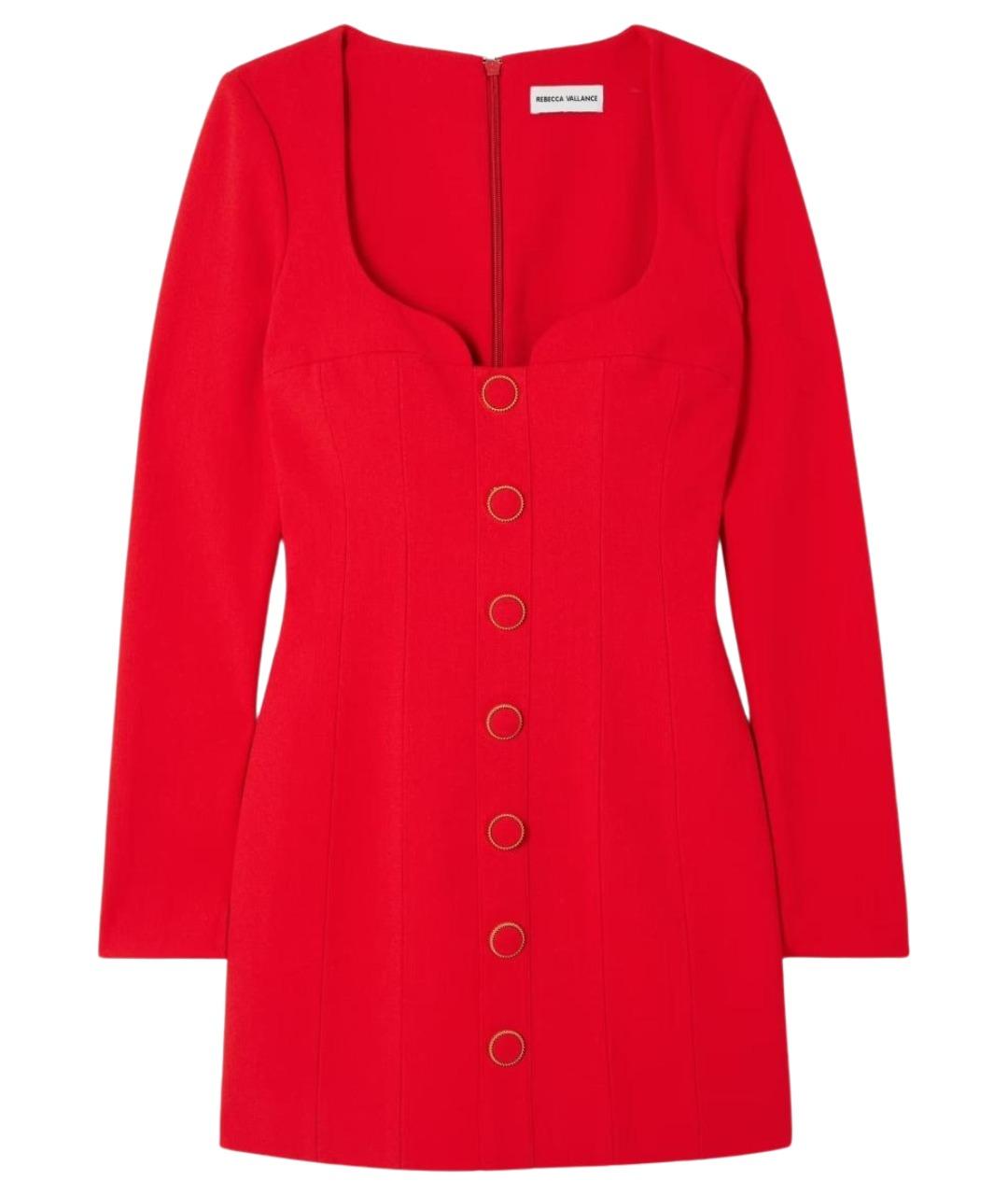 REBECCA VALLANCE Красное полиэстеровое коктейльное платье, фото 1