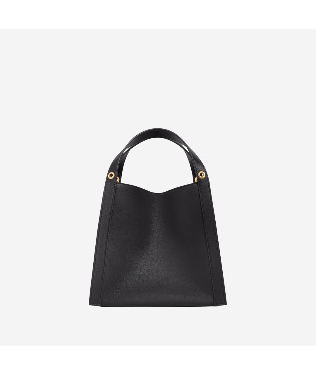 CELINE Черная кожаная сумка тоут, фото 3