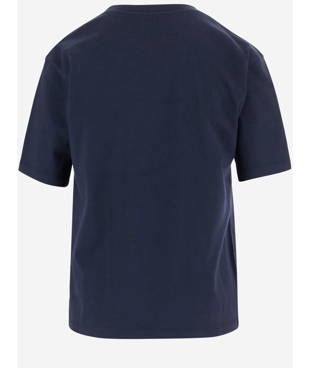 CELINE Синяя хлопковая футболка, фото 2