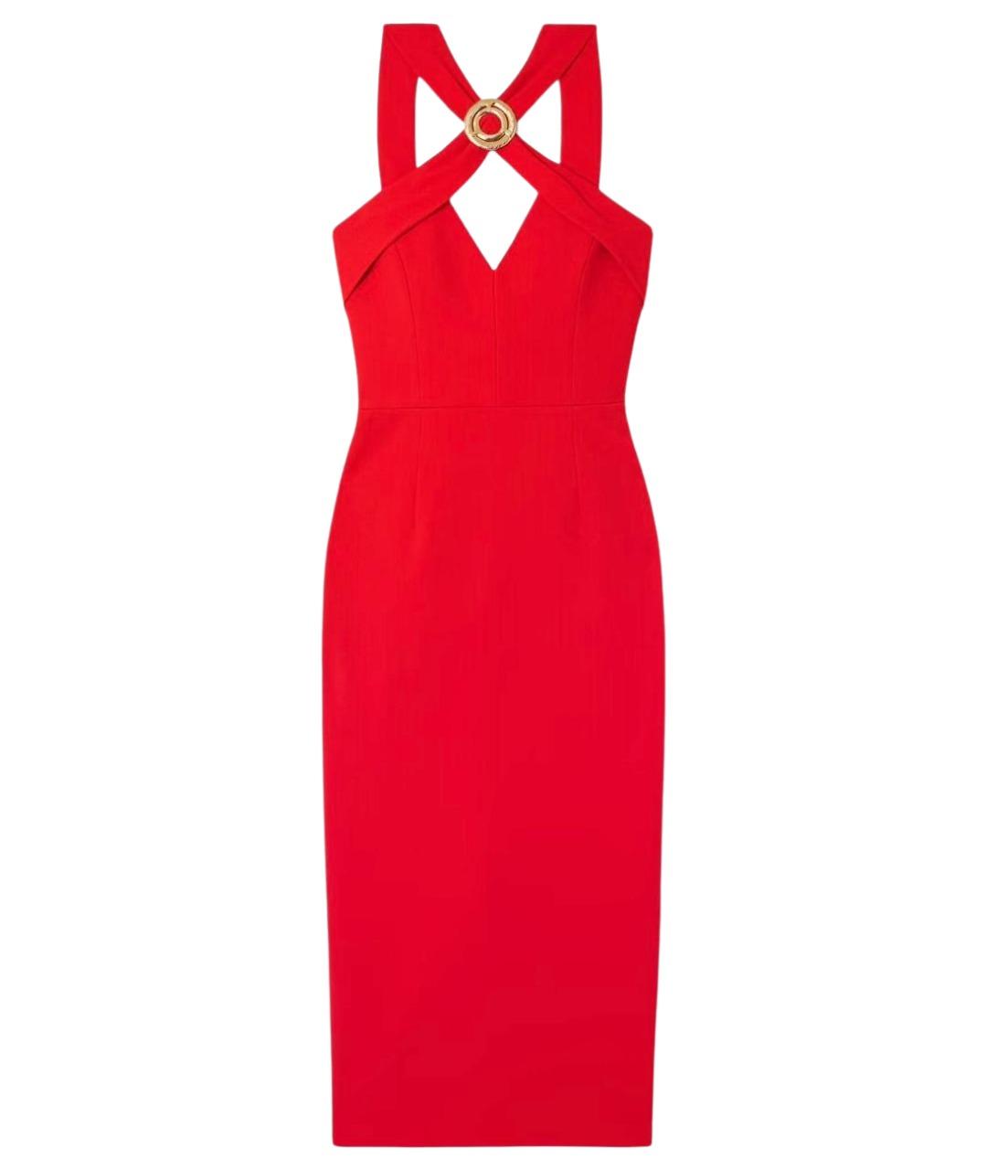 REBECCA VALLANCE Красное полиэстеровое коктейльное платье, фото 1