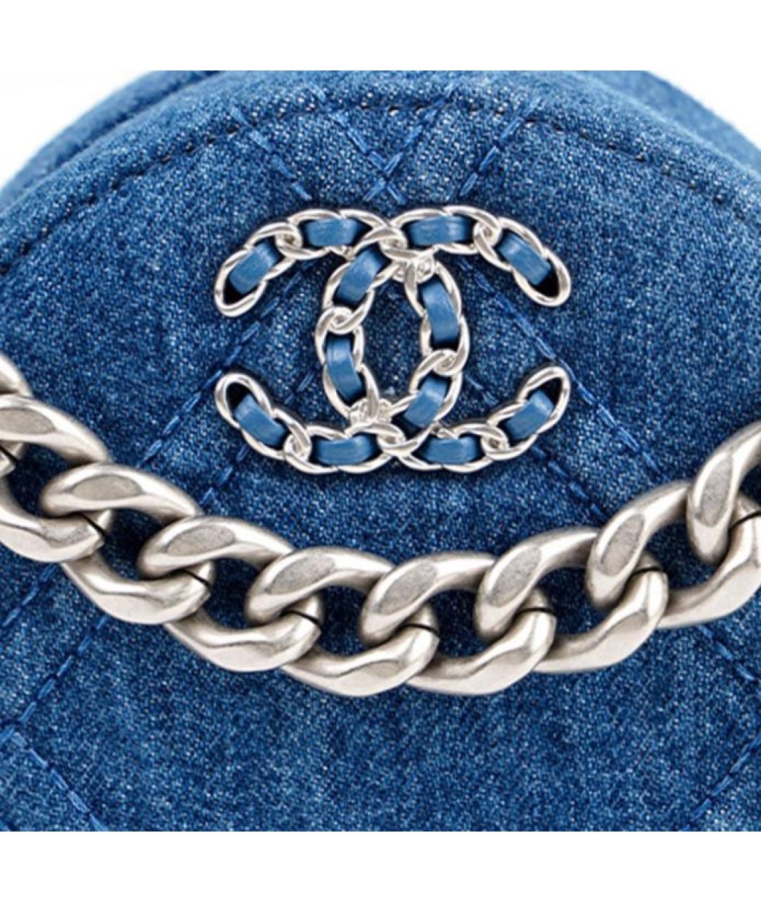 CHANEL Синяя деним сумка через плечо, фото 5